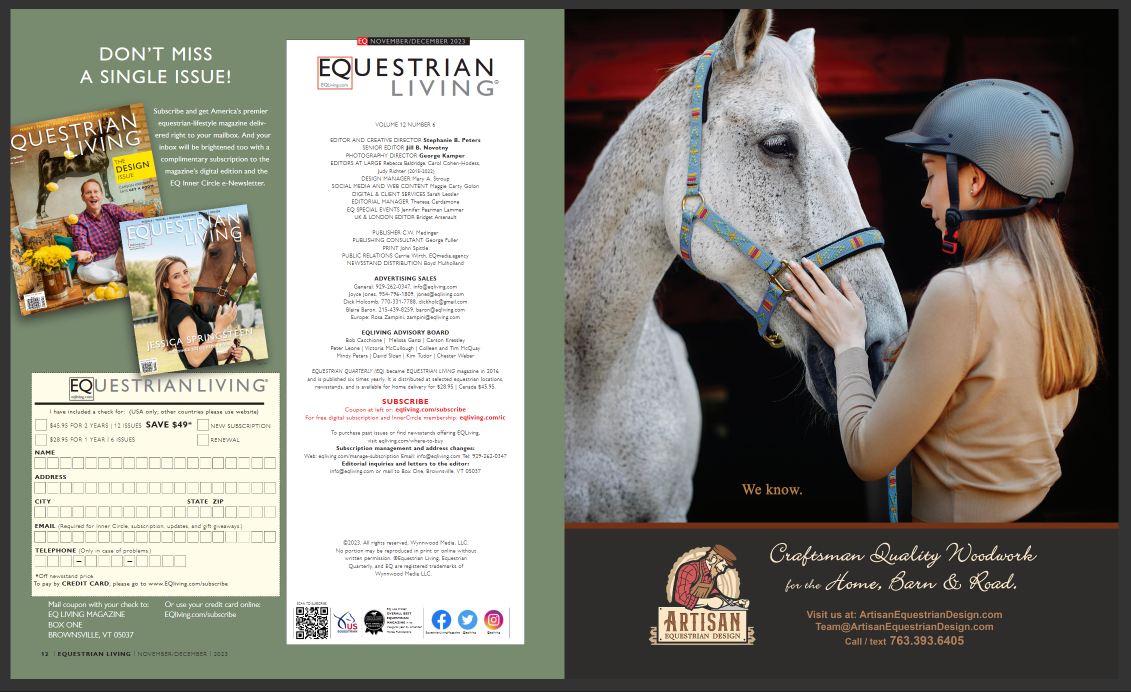 Find us in Equestrian Living Magazine
